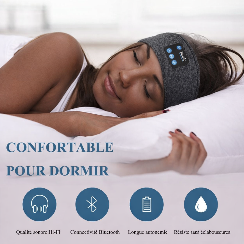 Bandeau Écouteurs Bluetooth 4-en-1 – Sommeil, Sport & Relaxation
