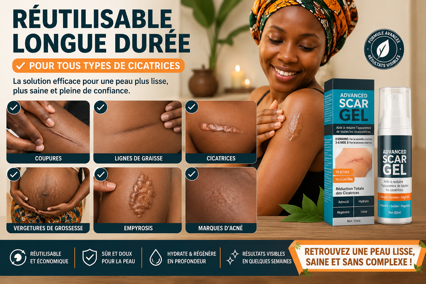Scar Gel – Gel Anti-Cicatrices & Anti-Vergetures