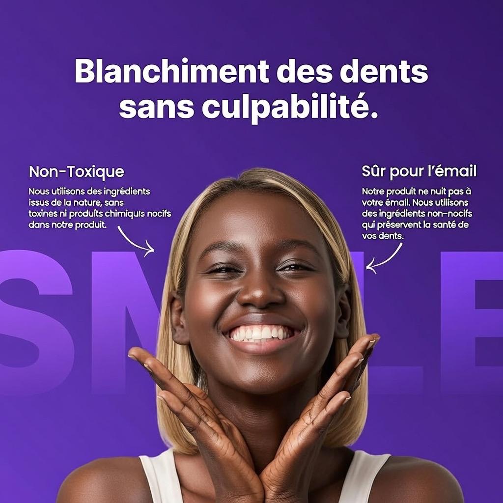 Kit de blanchiment dentaire – Sans peroxyde
